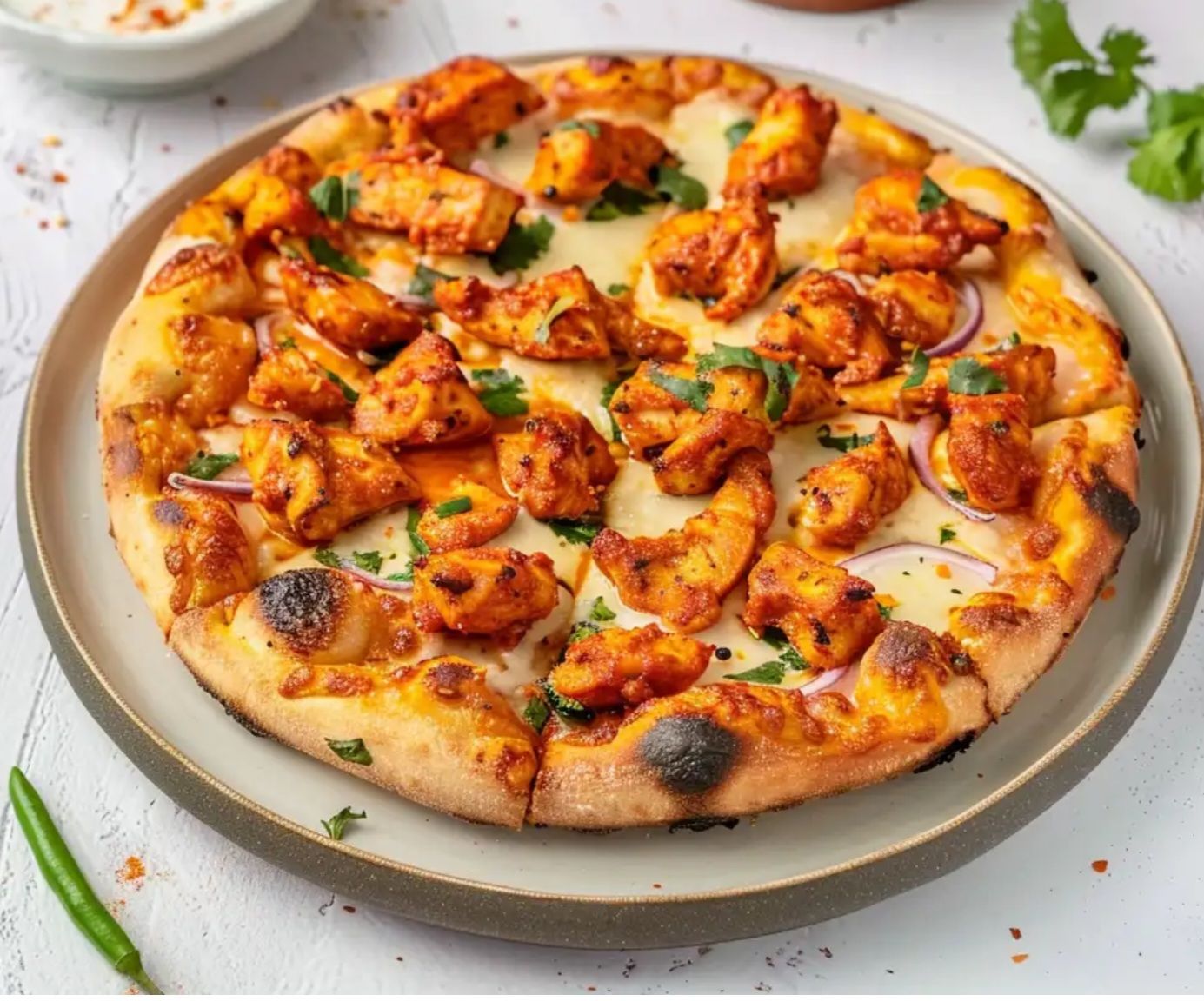 Tandoori Chicken Pizza: The Spicy, Cheesy East-Meets-West Fusion